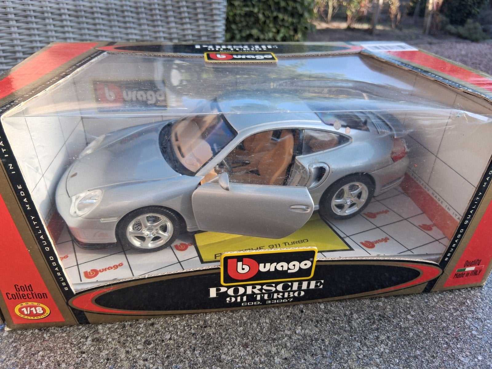 Modelauto Porsche 911 Turbo 1:18, Ophalen, Gebruikt, Auto, Bburago