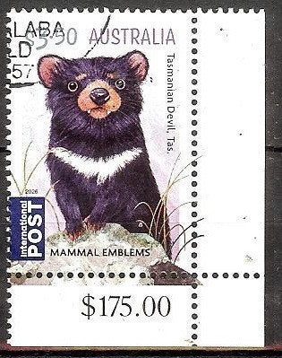 663 Australië 2026 Mammal Emblems II, Verzenden, Gestempeld
