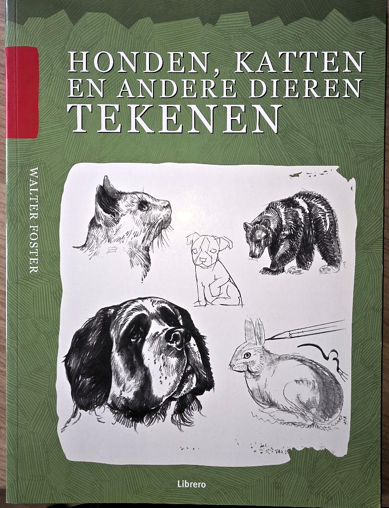 Honden, Katten en andere dieren tekenen, Ophalen, Walter Foster, Zo goed als nieuw, Tekenen en Schilderen