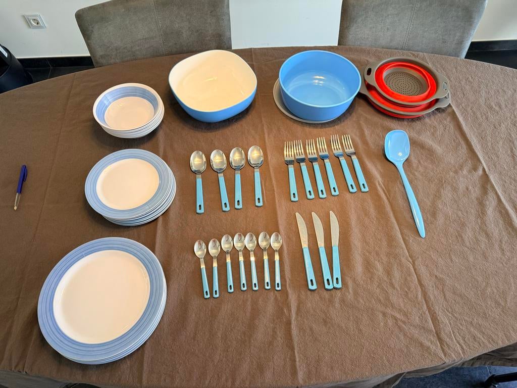 Mepal Rosti Camping Servies - met schalen en vergieten, Ophalen, Overige materialen, Gebruikt, Effen