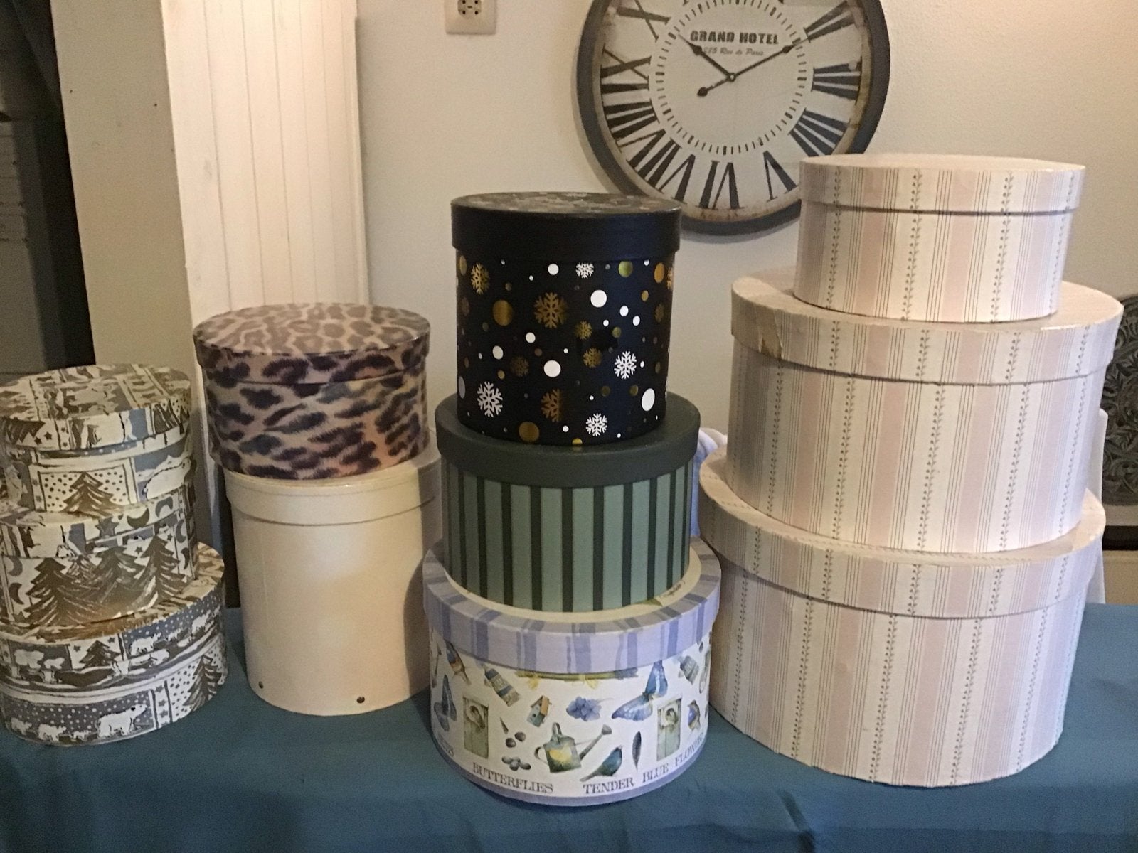 Hoedendozen voor hobby en decoratie - Diverse maten, Gebruikt, Overige thema's, Meerkleurig, Ophalen of Verzenden