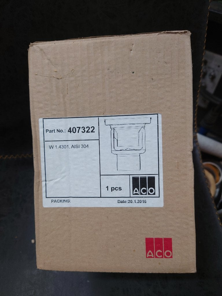 Aco vloerput vaste onderuitlaat 75mm, Afvoer, 60 tot 80 mm, Nieuw, Ophalen of Verzenden