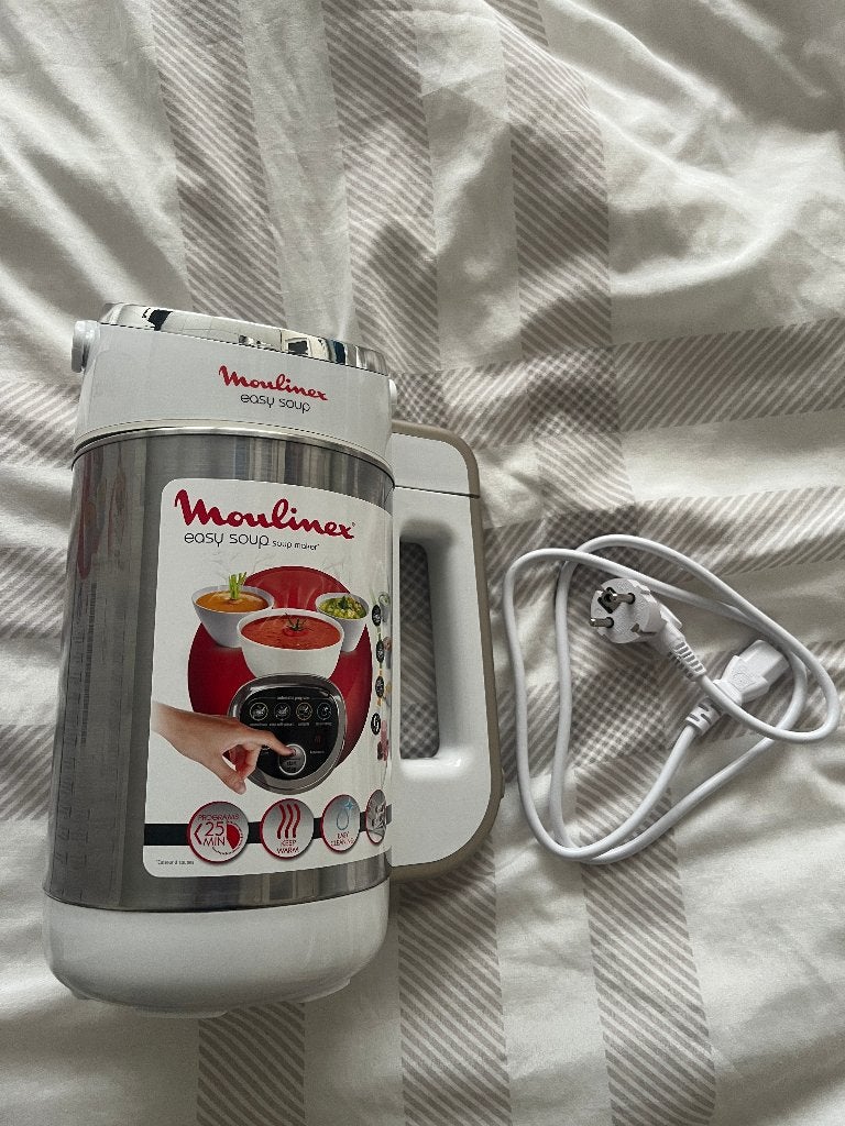 Moulinex Easy Soup Soup Maker (LM841110), 1 tot 2 liter, Ophalen, Zo goed als nieuw, 3 snelheden of meer