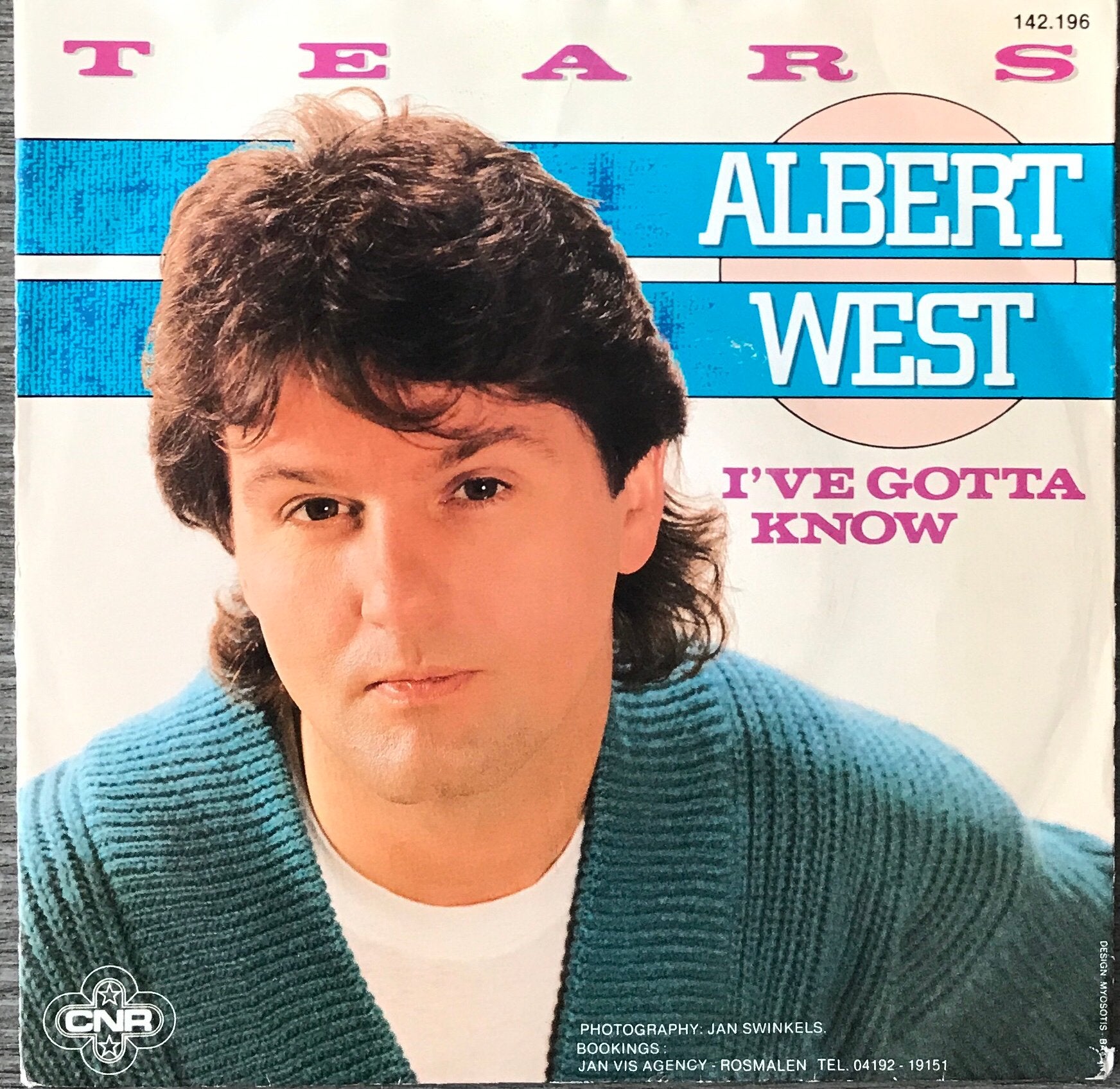 Albert West - Tears (NL’86) HEEL MOOI (Tip), Verzenden, 7 inch