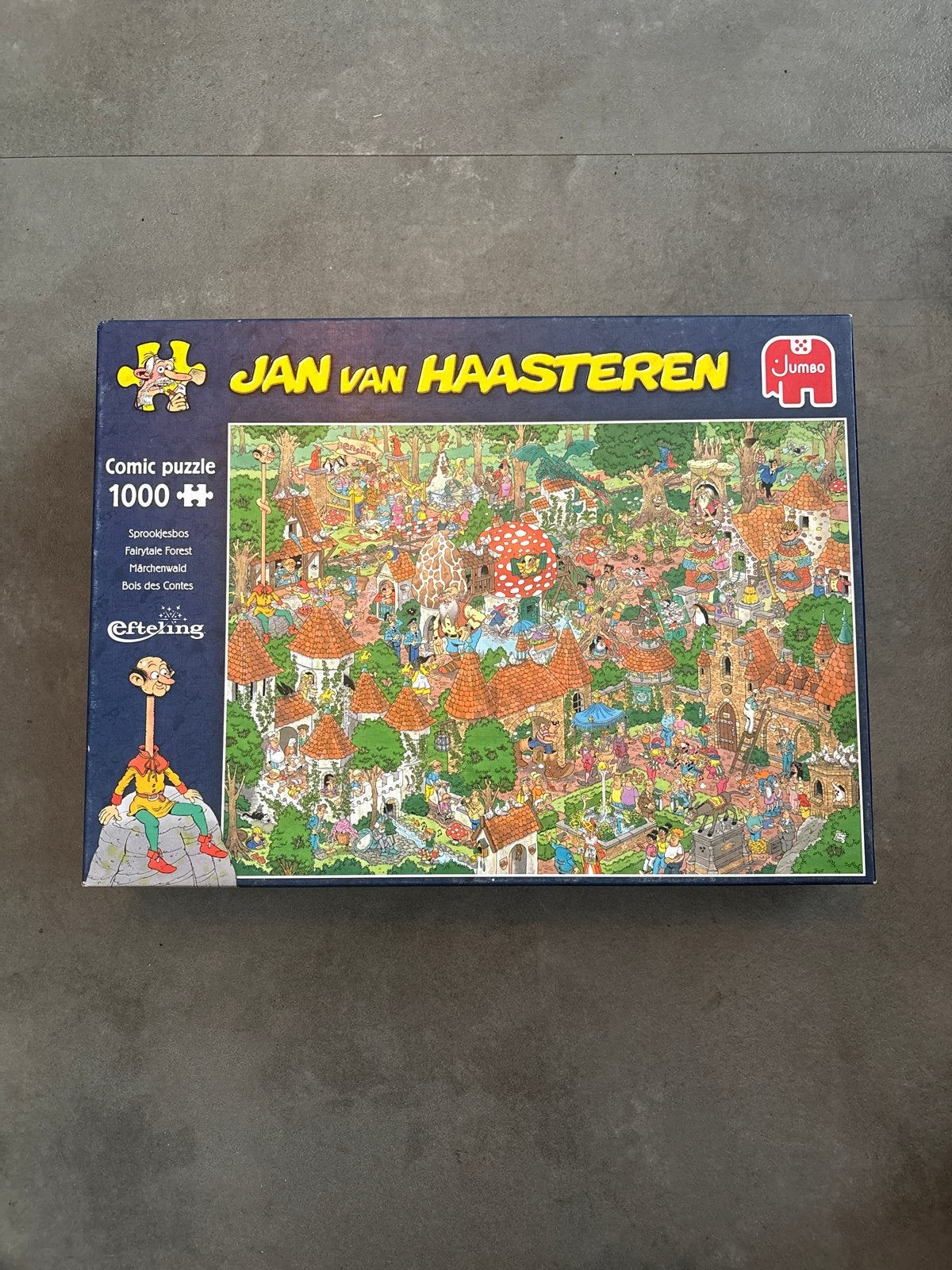 Jan van Haasteren Efteling Sprookjesbos Puzzel 1000 stukjes, Hobby en Vrije tijd, Denksport en Puzzels, Ophalen of Verzenden, 500 t/m 1500 stukjes