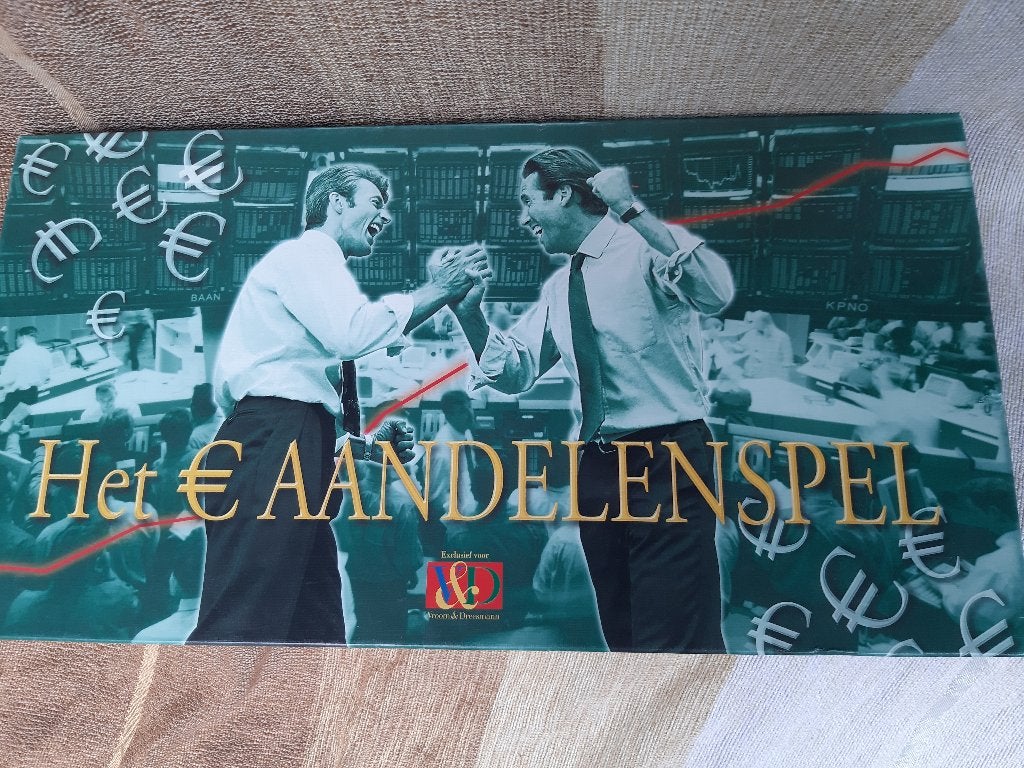 Het Aandelenspel van V&D, Vroom en Dreesman, Vintage,, Ophalen, Gebruikt, V&D, Een of twee spelers