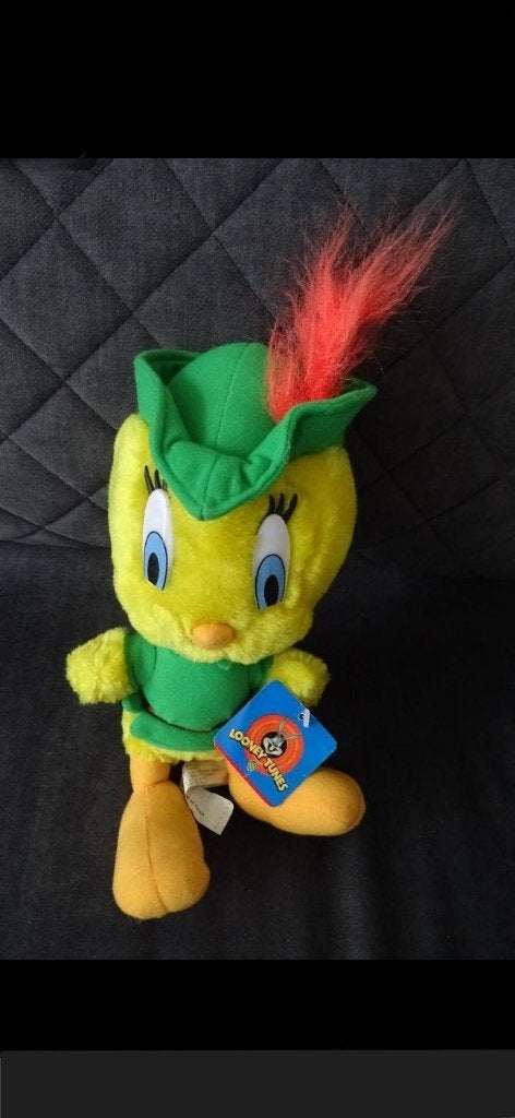 NIEUW Tweety als Robin Hood Looney Tunes knuffel 36 cm, Overige merken, Nieuw, Ophalen of Verzenden, Met label