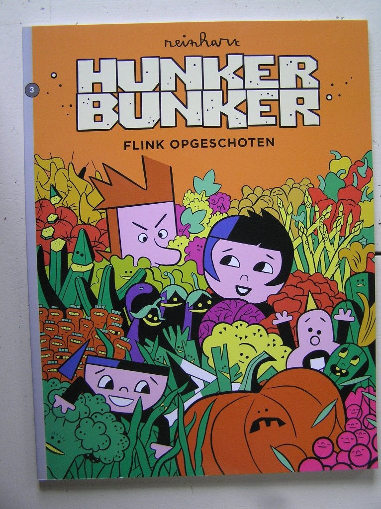 Hunker bunker. 3. Flink opgeschoten., Boeken, Eén stripboek, Ophalen of Verzenden, Nieuw