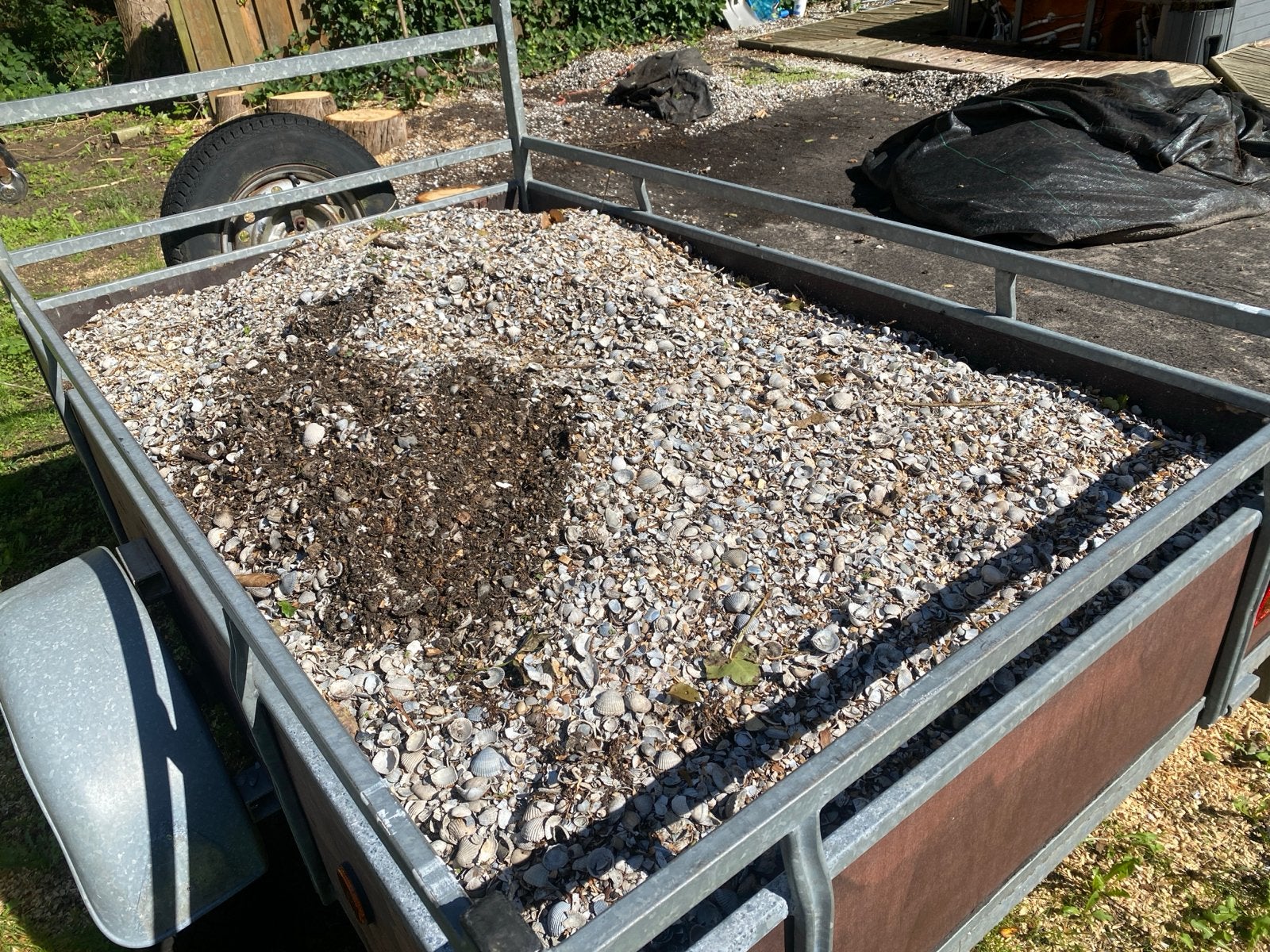 Gratis schelpen met wat zand, Tuin en Terras, Ophalen, Gebruikt, Overige typen