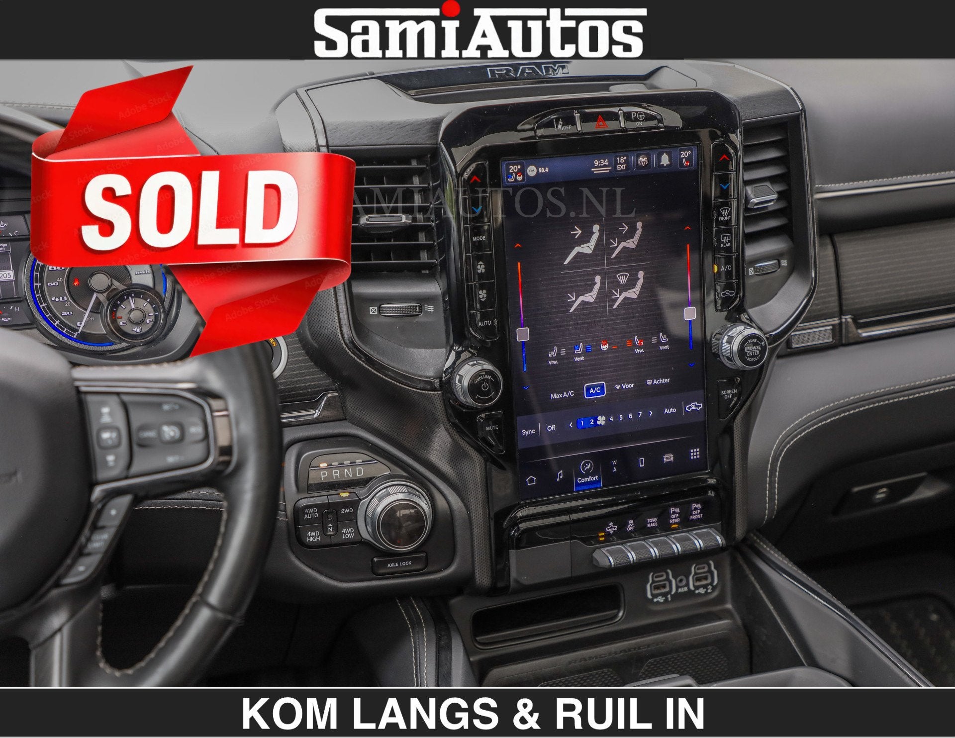 Dodge Ram BEAST | LIMITED 5.7 V8 HEMI | €69950,- excl | HU, Auto's, Automaat, Dealer onderhouden, Gebruikt, 5654 cc