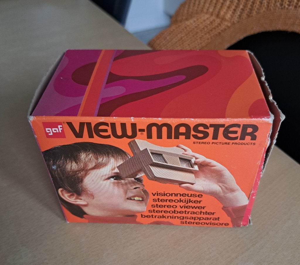Vintage GAF View-Master met Rin-Tin-Tin schijven, Ophalen of Verzenden, Gebruikt