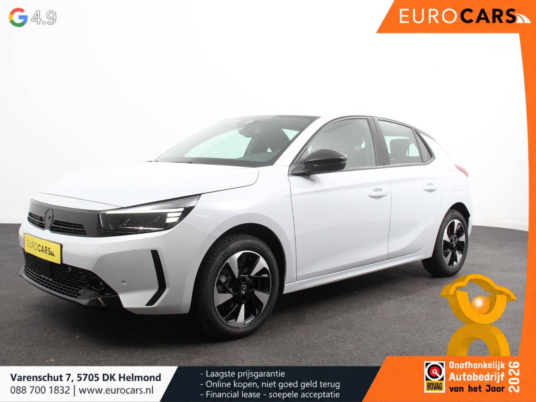 Opel Corsa-e Long Range GS Automaat Navigatie Apple Carplay/, Auto's, Stof, 156 pk, 429 km, Wit