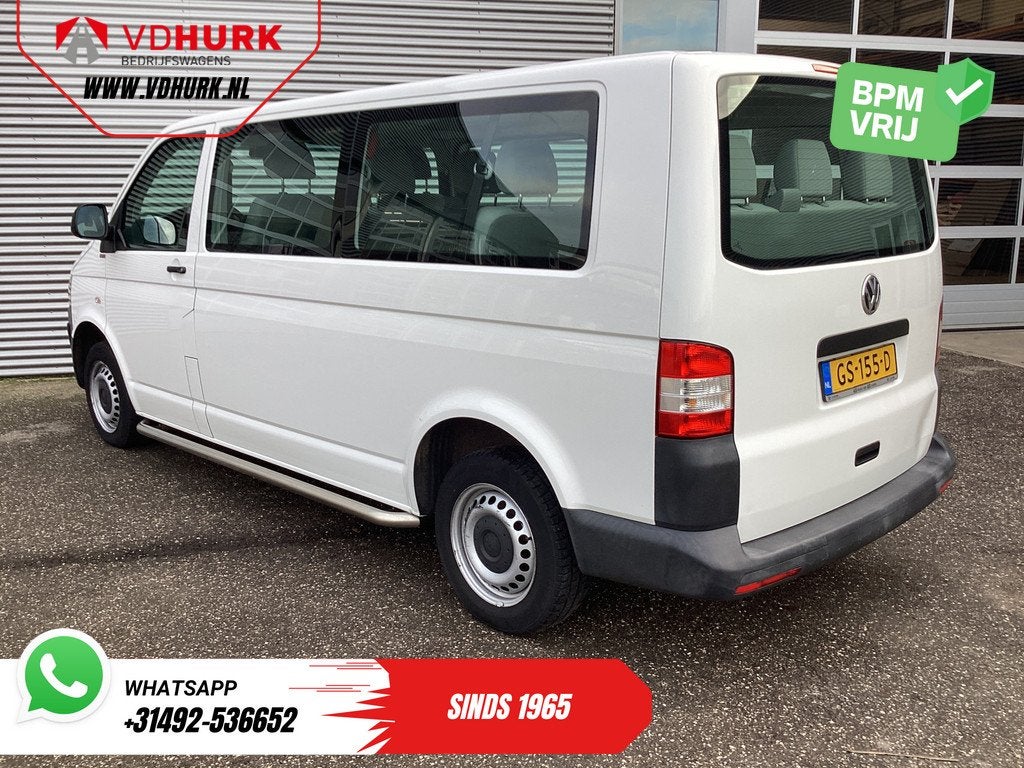 Volkswagen Transporter 2.0 TDI L2 EXPORT MARGE 9 Persoons/ C, Auto's, Bestelauto's, Voorwielaandrijving, Euro 5, Gebruikt, 8 stoelen