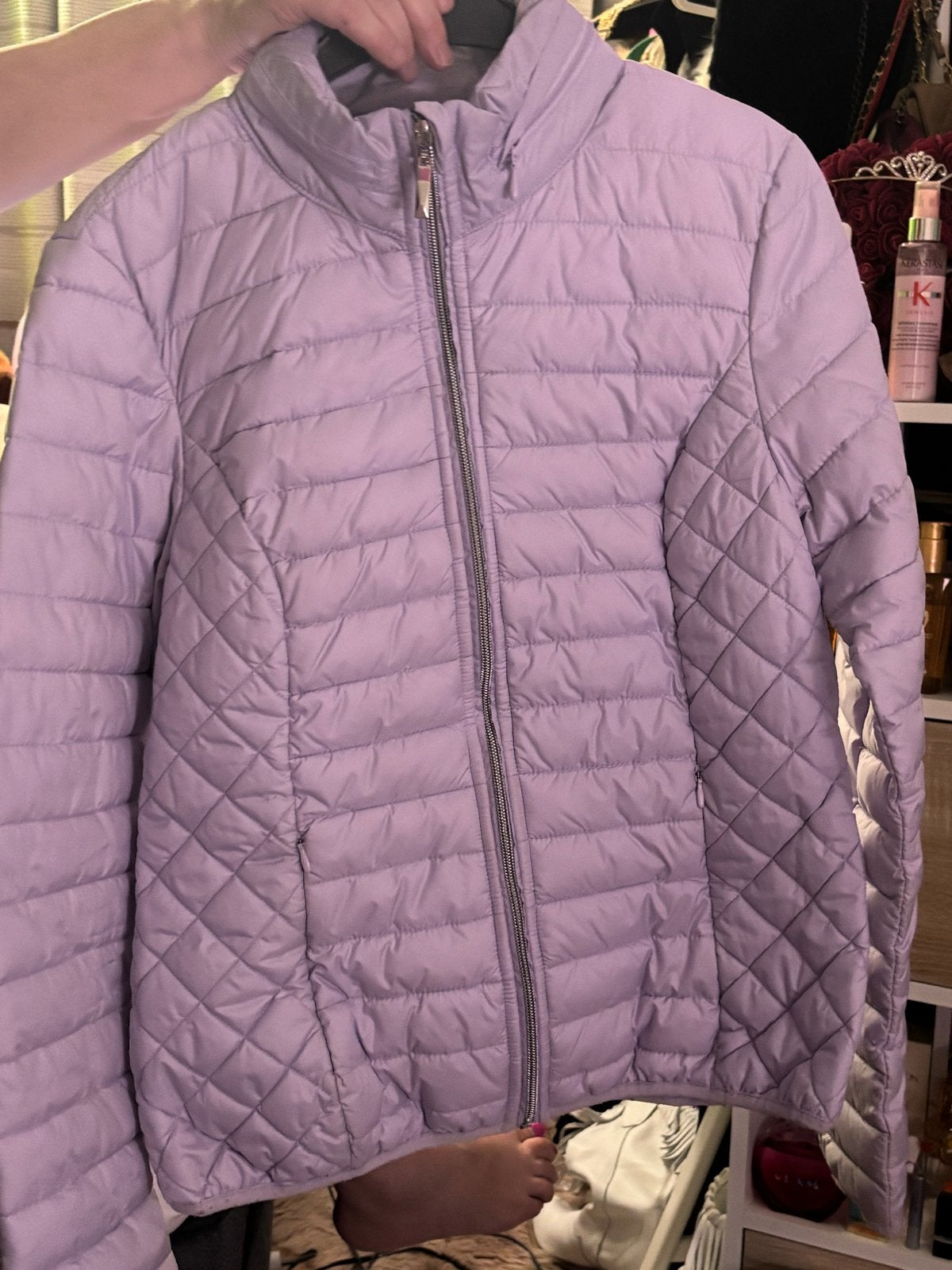 TREND ONE Lichtpaarse Gewatteerde Jas Maat M, Kleding | Dames, Jassen | Winter, Ophalen of Verzenden, Zo goed als nieuw, Maat 38/40 (M)