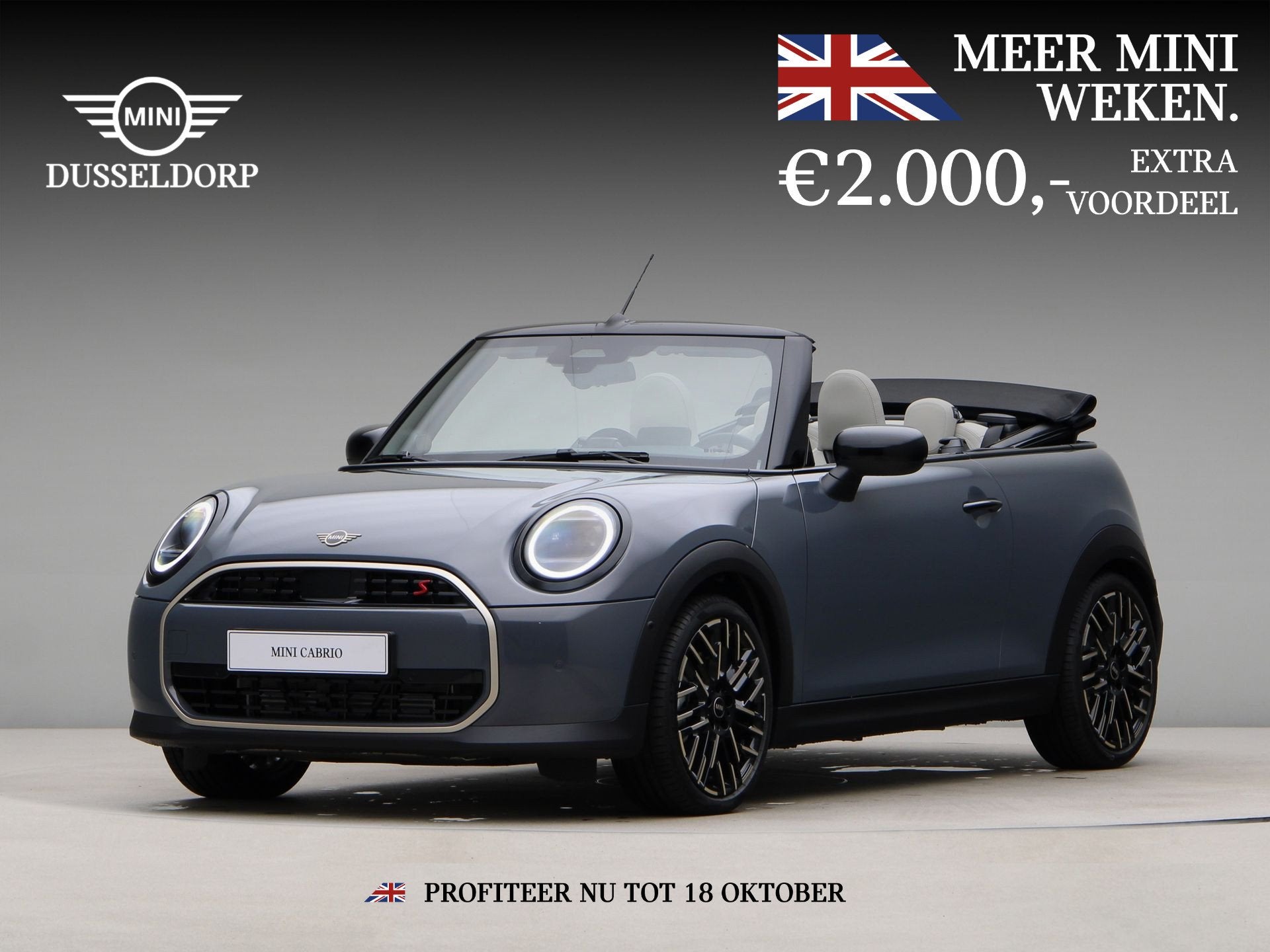 MINI Cabrio Cooper S Favoured Pakket M (bj 2026, automaat), 1998 cc, 15 km/l, 4 cilinders, 4 stoelen