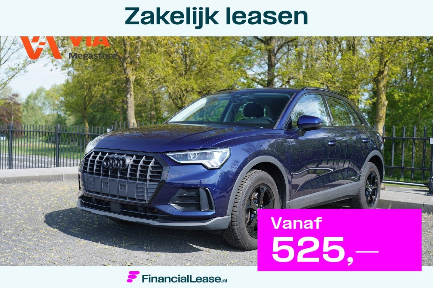 Audi Q3 45 TFSI e S edition, Gebruikt, Huisgarantie, 4 cilinders, Blauw