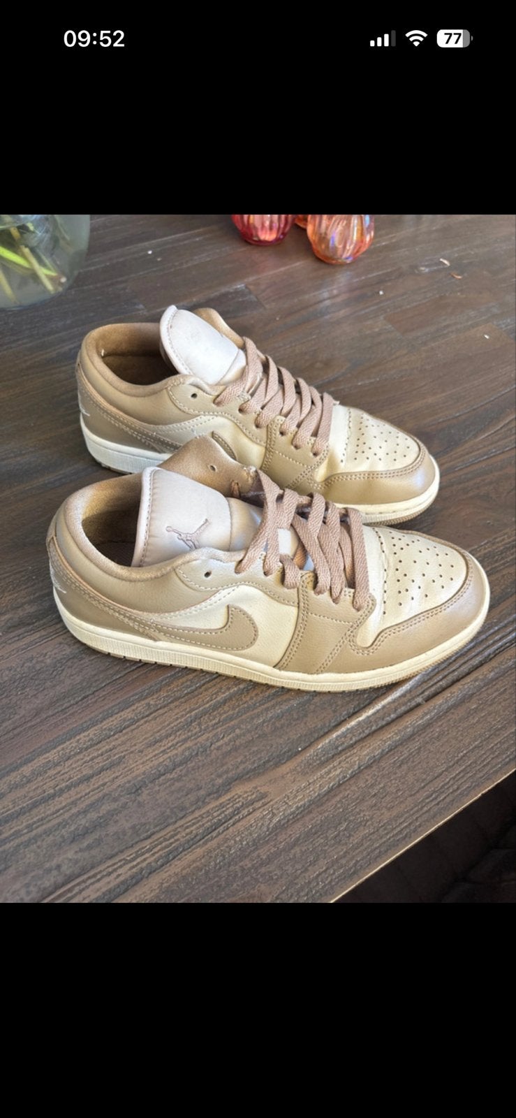 Jordan Sneakers - Beige/Bruin, Ophalen of Verzenden, Gedragen, Beige, Sneakers of Gympen