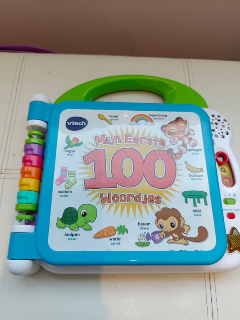 VTech Mijn Eerste 100 Woordjes Interactief Boek, Ophalen of Verzenden