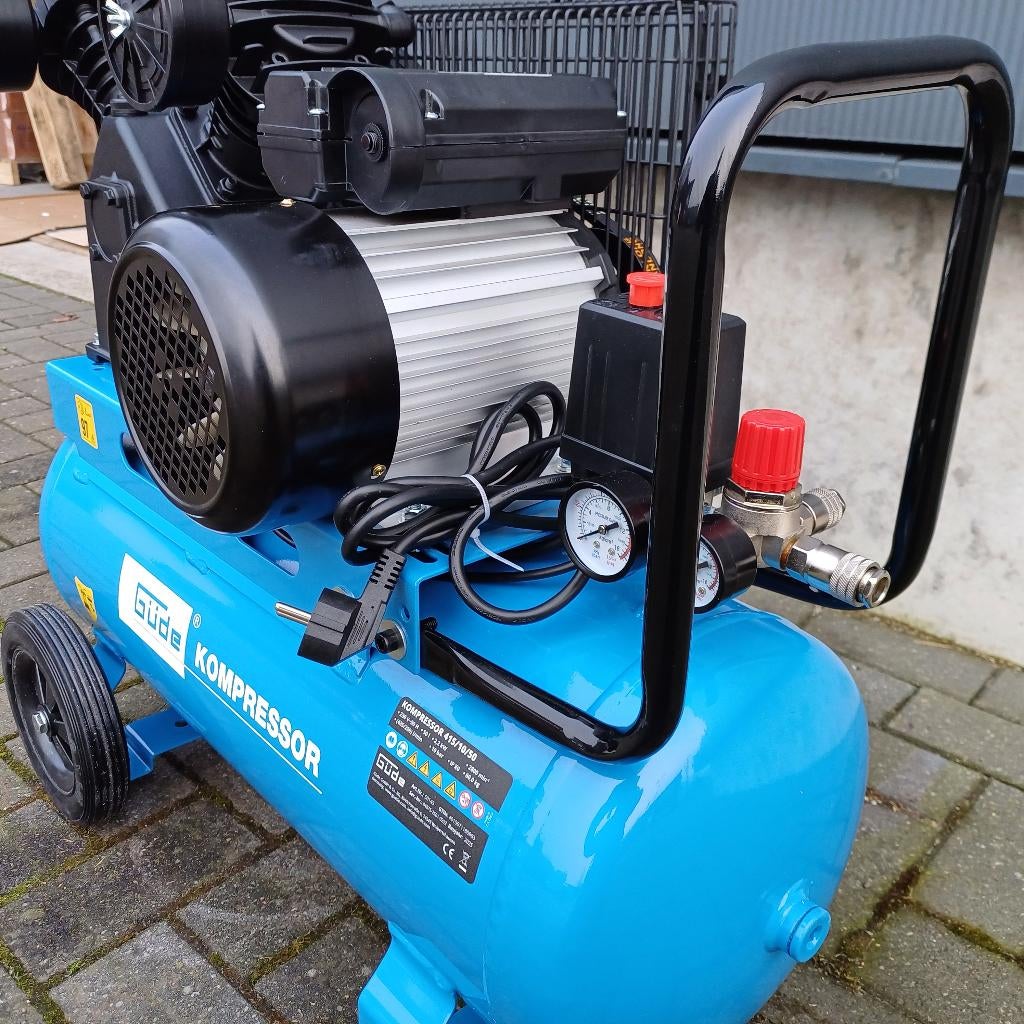 Gude 415/10/50 stille 2 cilinder compressor 50 liter ketel!, Ophalen, Nieuw, Gereedschap of Toebehoren