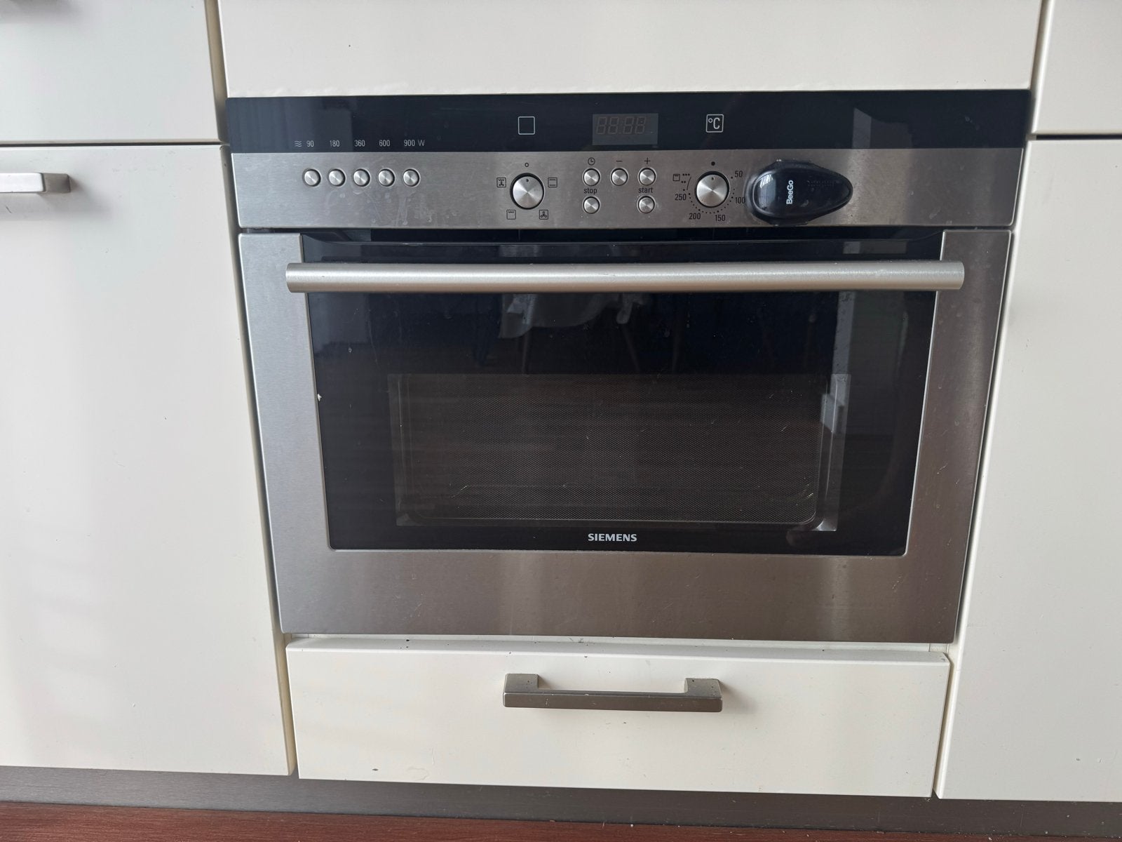 Siemens Inbouw Combimagnetron HB86K560/04 - 35L, 900W, Ophalen, Combimagnetron, Gebruikt, 60 cm of meer