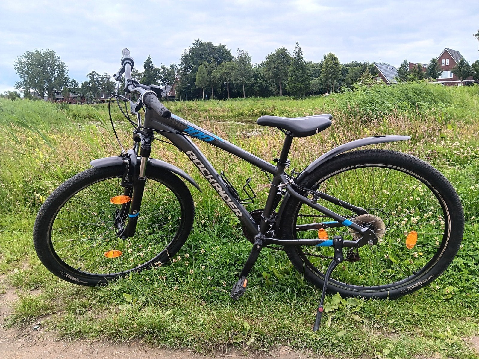 Rockrider ST100 27,5" framemaat S, Ophalen, 24 inch of meer, Gebruikt, Velgrem