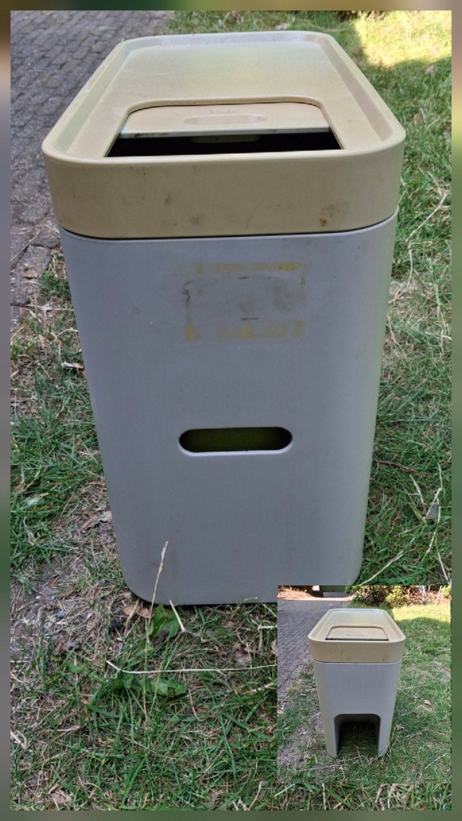 Prullenbak Joseph Joseph grijs, Ophalen, Kunststof, Gebruikt, 20 tot 30 liter