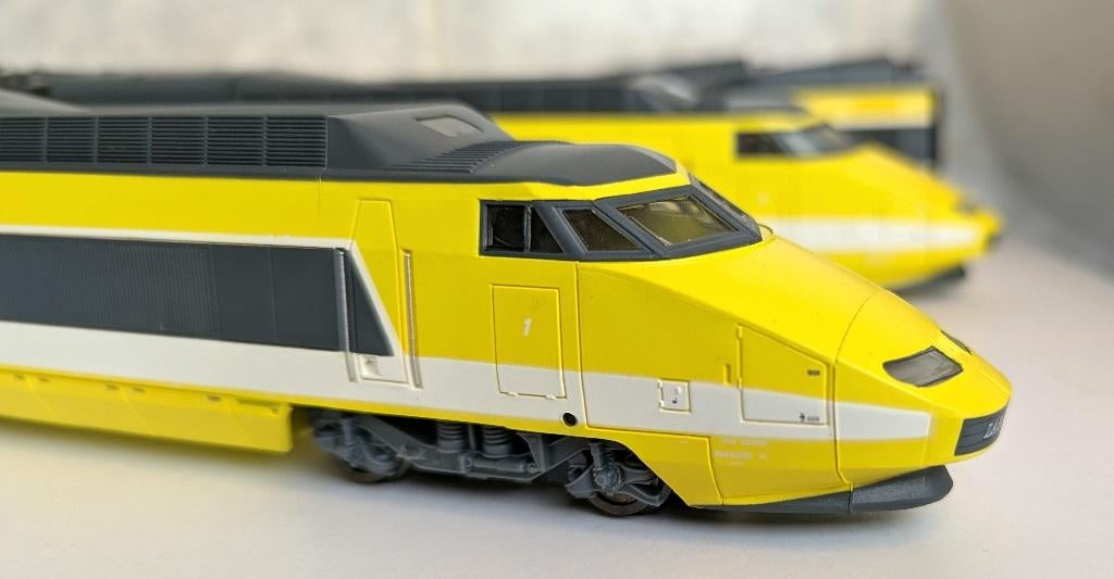 Jouef HJ2209 TGV la Poste DC gebruikt OVP, Gelijkstroom, Jouef, Analoog, Ophalen of Verzenden