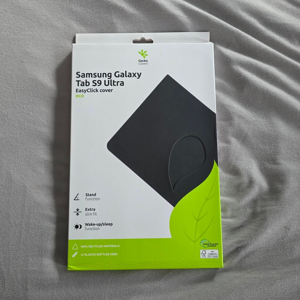 Gecko Covers Samsung Galaxy Tab S9 Ultra EasyClick Cover, 13 inch of meer, Nieuw, Bescherming voor- en achterkant, Ophalen of Verzenden