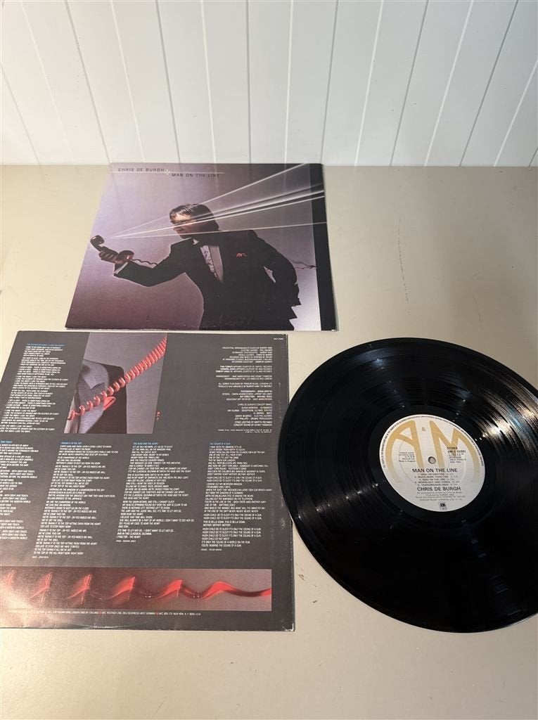 Chris de Burgh - Man on the line - vinyl lp, Ophalen of Verzenden, Zo goed als nieuw, 12 inch, Poprock