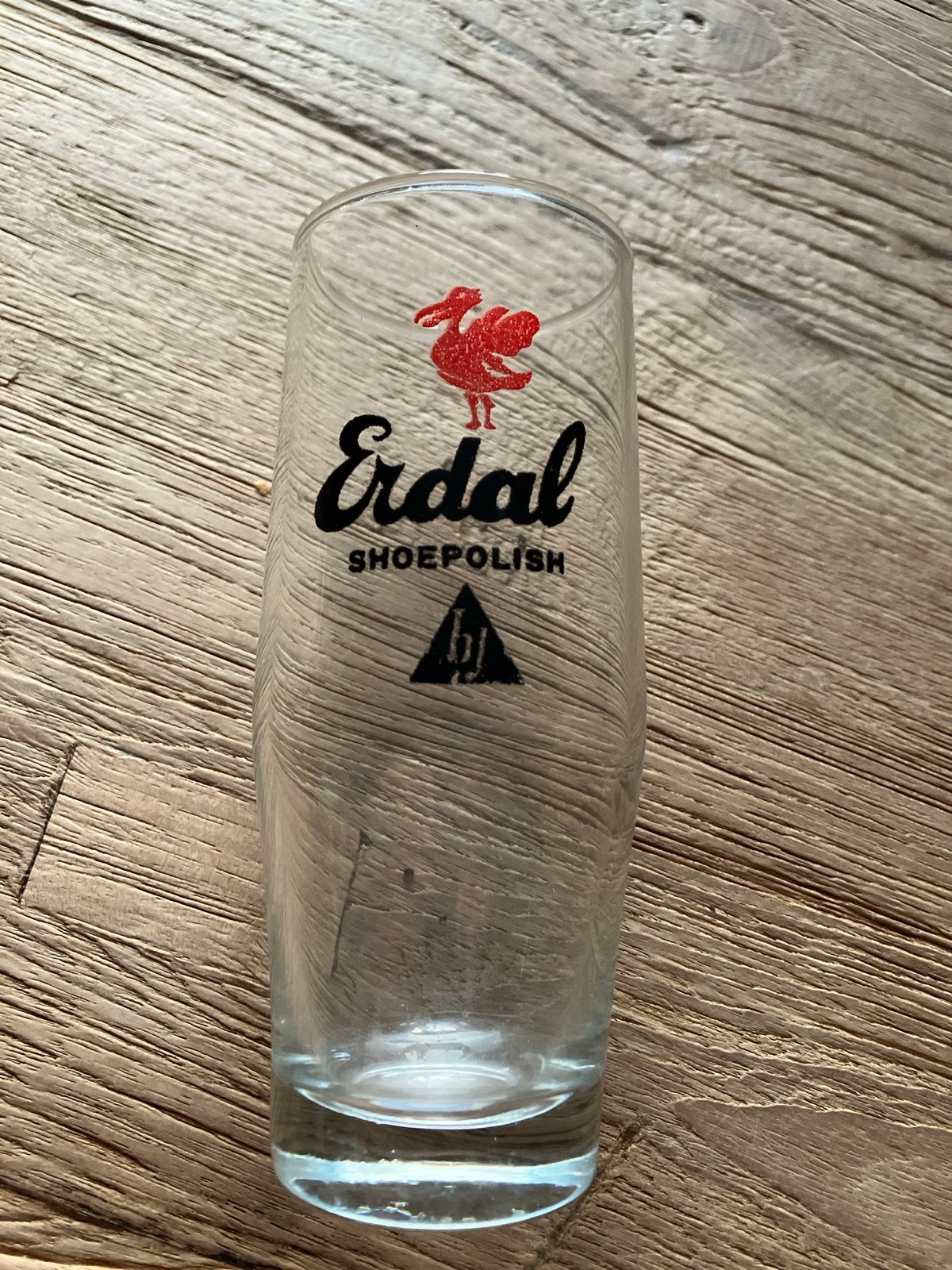 Vintage Erdal Shoepolish glas, Verzamelen, Ophalen of Verzenden, Gebruikt