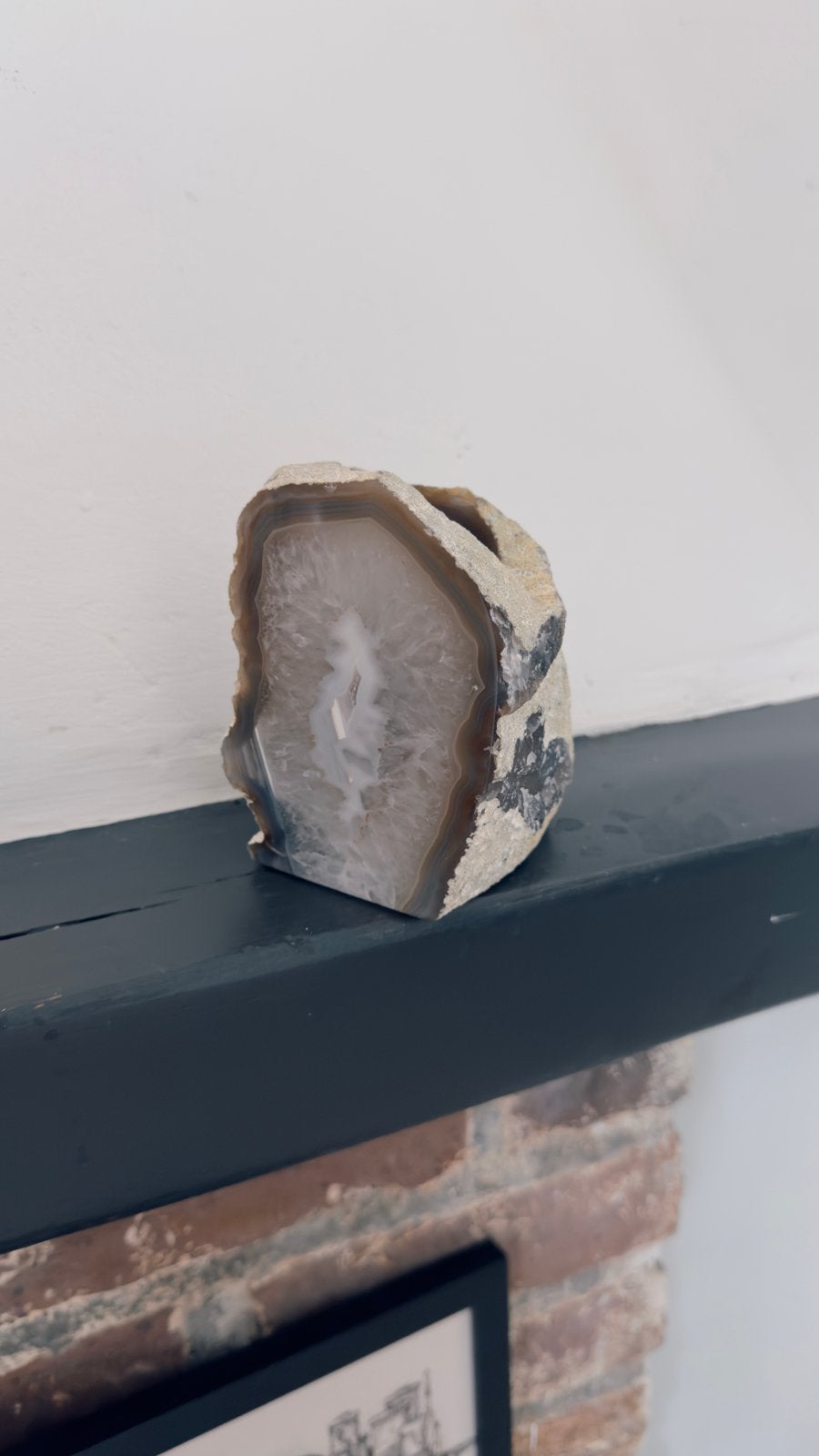 Prachtige Agaat Theelicht - Natuurlijke Decoratie, Ophalen of Verzenden, Mineraal
