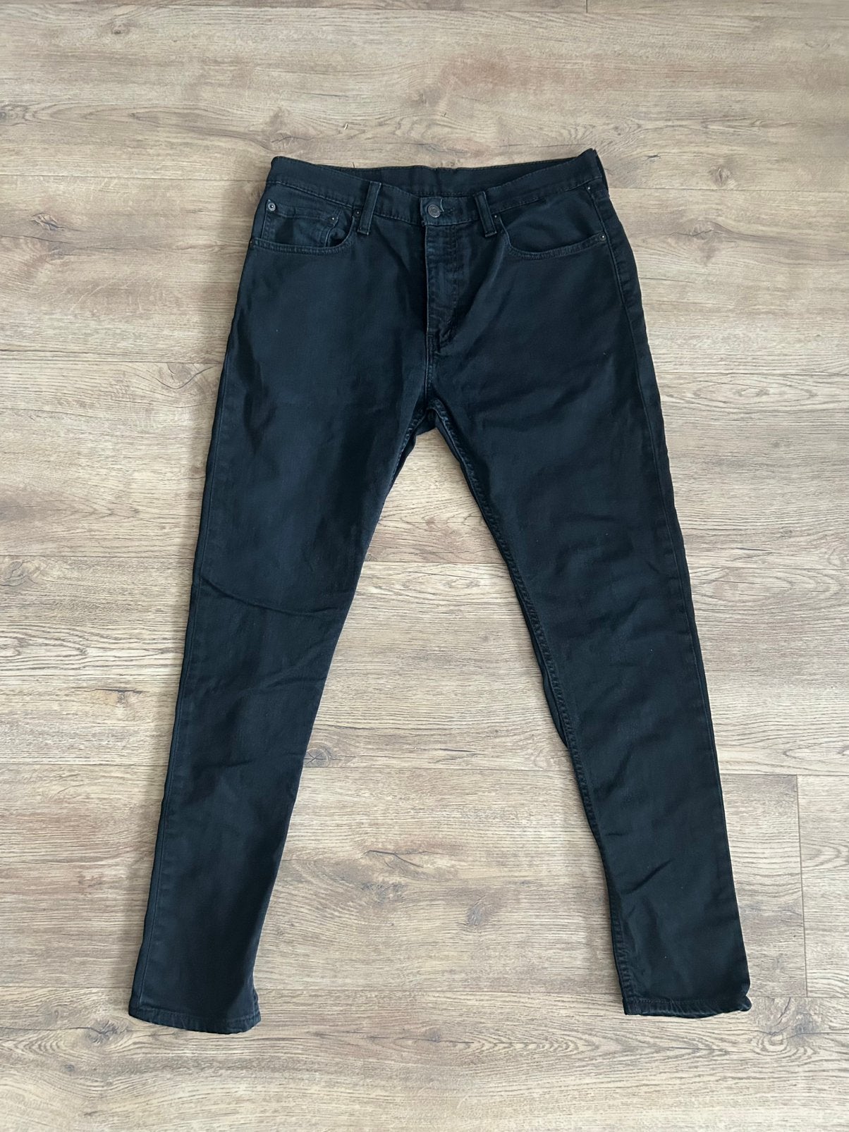 Levi’s 512 zwarte heren skinny jeans maat 33/32 slim tapered, Ophalen of Verzenden, Zo goed als nieuw, Zwart, W33 - W34 (confectie 48/50)
