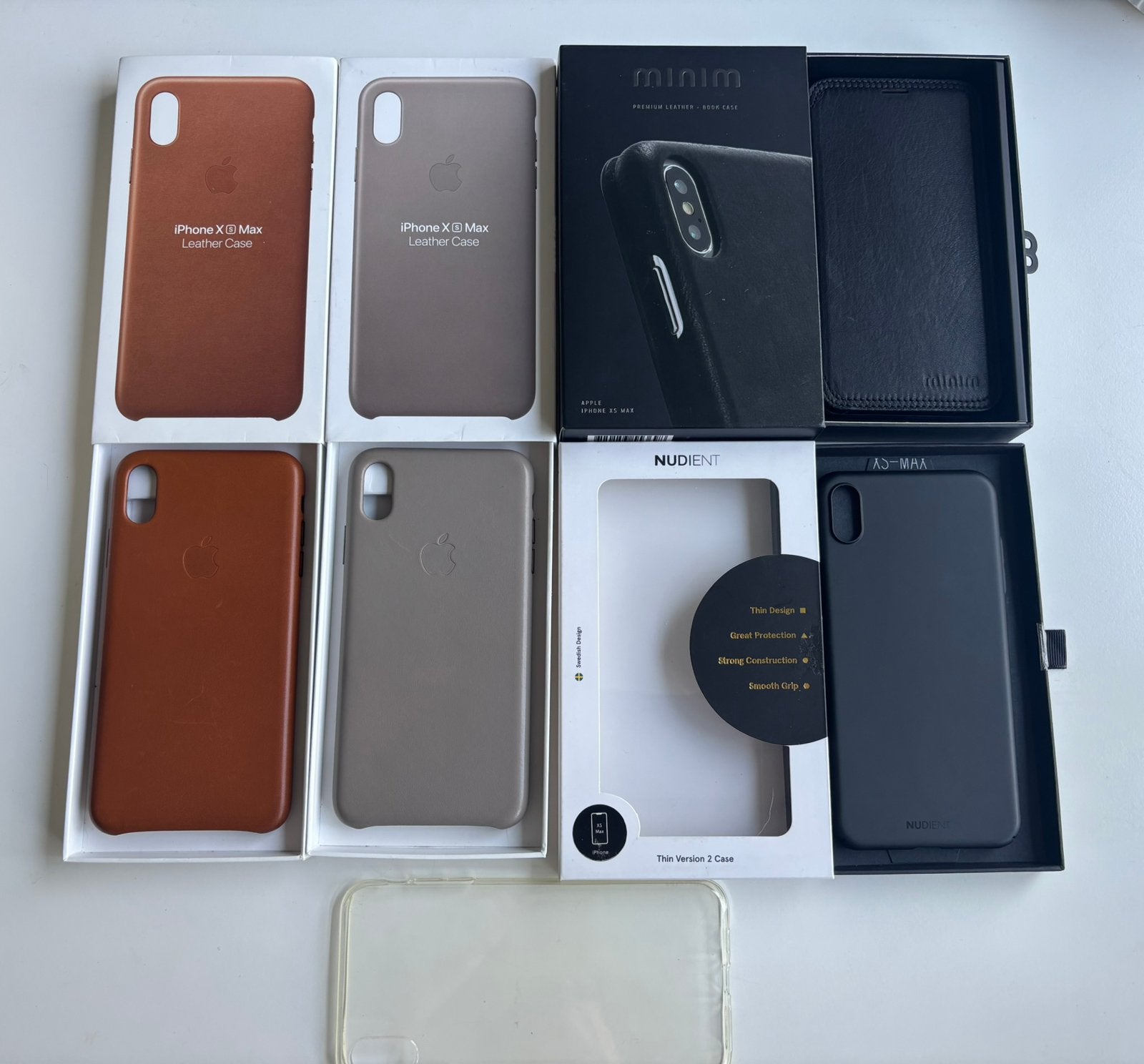Apple, Nudient & Minim voor Iphone XS Max, Telecommunicatie, Ophalen of Verzenden, Zo goed als nieuw, IPhone XS Max