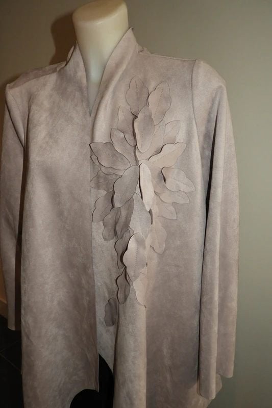 Joseph Ribkoff jasje vest suedine look bloemen erop NIeuw M, Maat 38/40 (M), Verzenden, Joseph Ribkoff, Nieuw