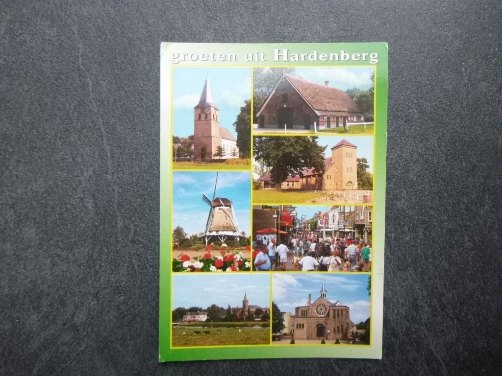 Hardenberg, molen/kerk, Verzenden, 1980 tot heden, Gelopen, Noord-Brabant