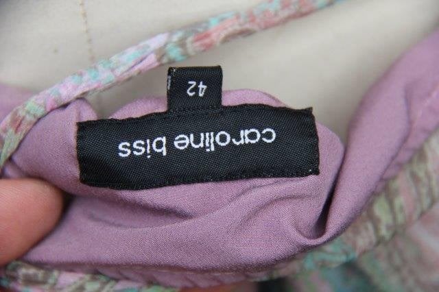 Rok aqua/ rose Caroline Biss mt 42 zijde Vaste prijs OPRUIMI, Kleding | Dames, Rokken, Blauw, Maat 42/44 (L), Ophalen of Verzenden