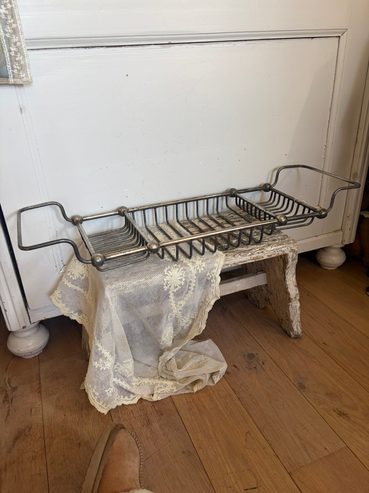 Oud brocante nostalgisch badrek, Ophalen of Verzenden