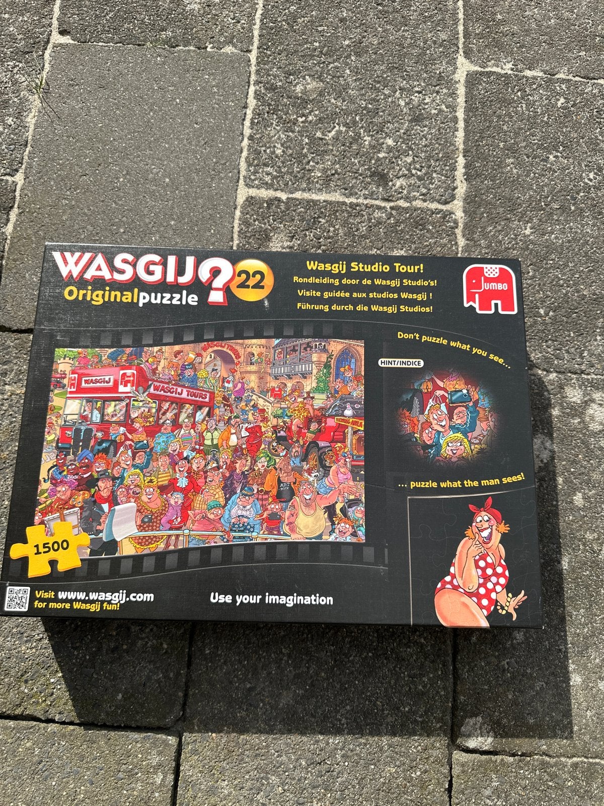 Wasgij Original 22 Studio Tour 1500 stukjes puzzel, Ophalen of Verzenden, 500 t/m 1500 stukjes, Zo goed als nieuw, Legpuzzel