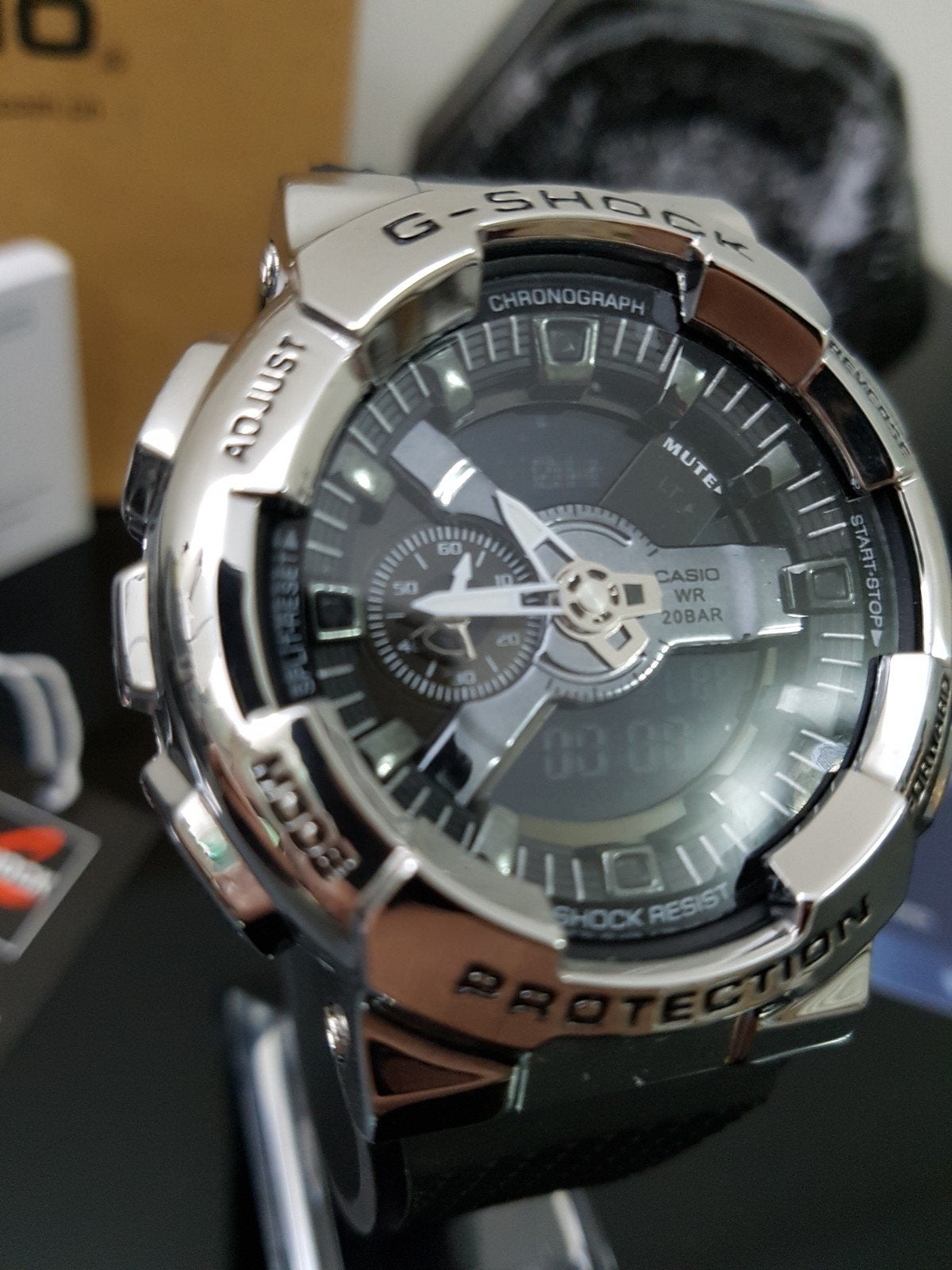 G-Shock GM-110-1A, Ophalen of Verzenden, Nieuw, Zwart, Casio G-Shock