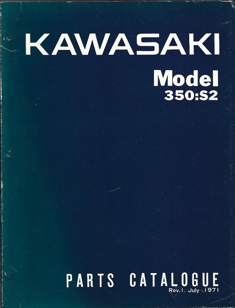 Kawasaki 350 S2 Parts List (2586z), Motoren, Handleidingen en Instructieboekjes, Ophalen of Verzenden, Kawasaki