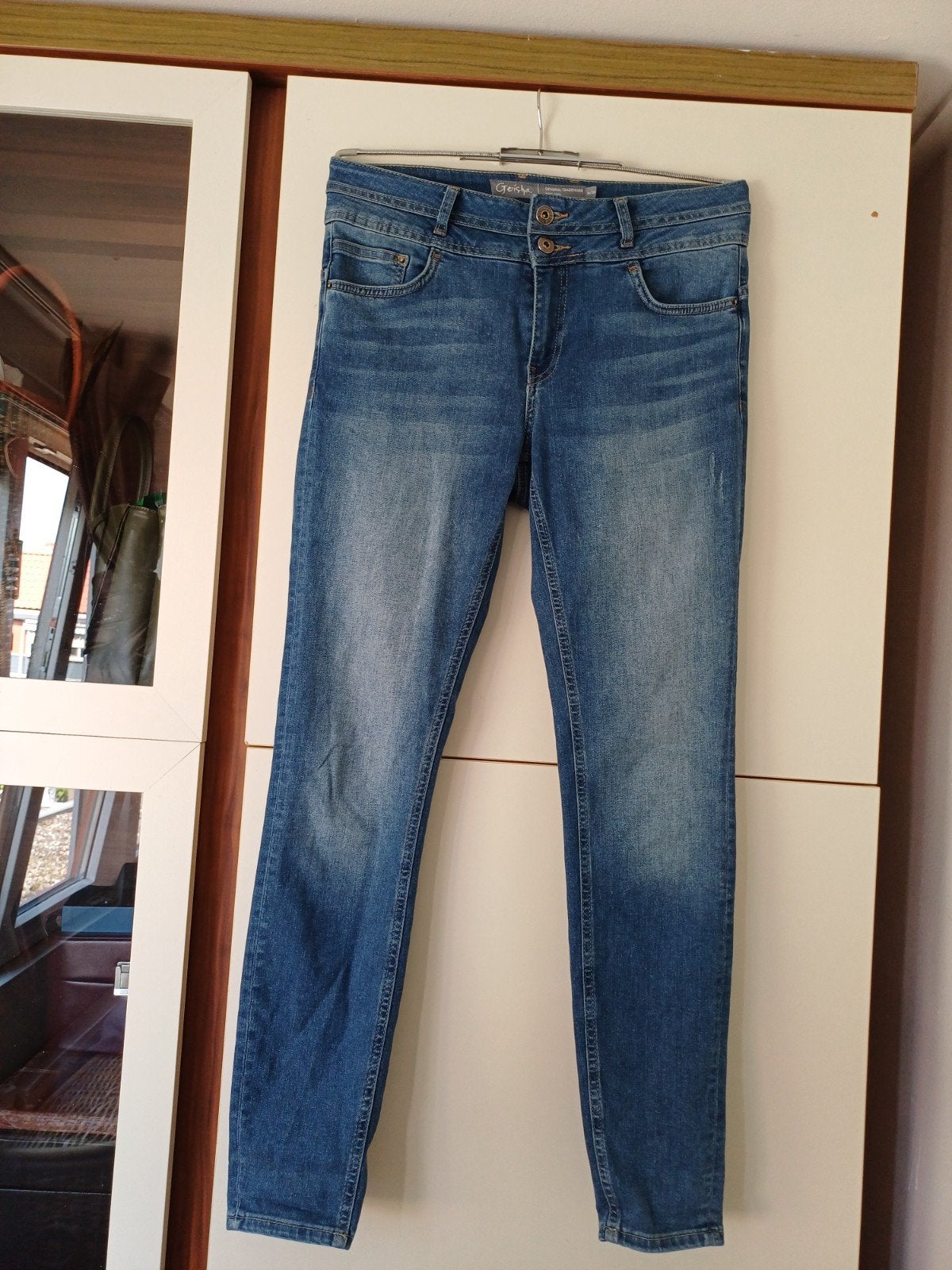 GEISHA SPIJKERBROEK, Kleding | Dames, Ophalen of Verzenden, Zo goed als nieuw, Blauw, W30 - W32 (confectie 38/40)