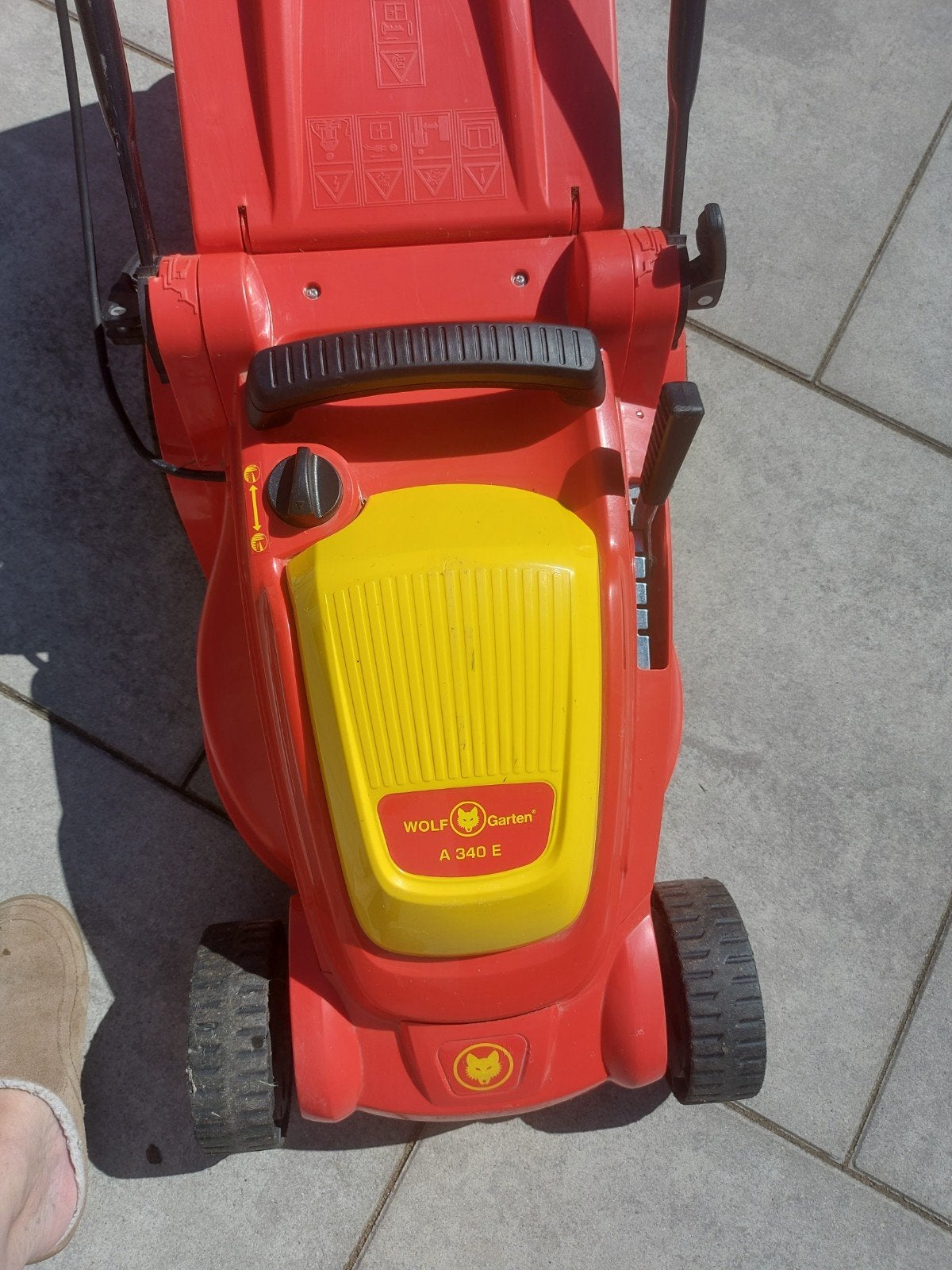 Wolf Garten A 340 E elektrische grasmaaier met opvangzak, Tuin en Terras, Grasmaaiers, Ophalen, Cirkelmaaier, Wolf Garten, Elektrische grasmaaier