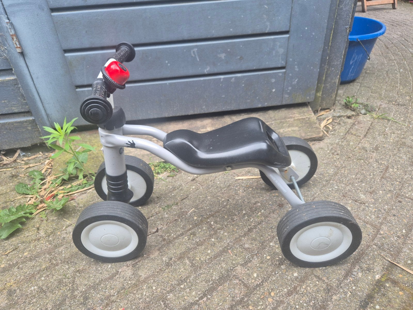 Puky Loopfiets Wutsch - Grijs/Zwart met Bel, Ophalen, Gebruikt, Loopfiets