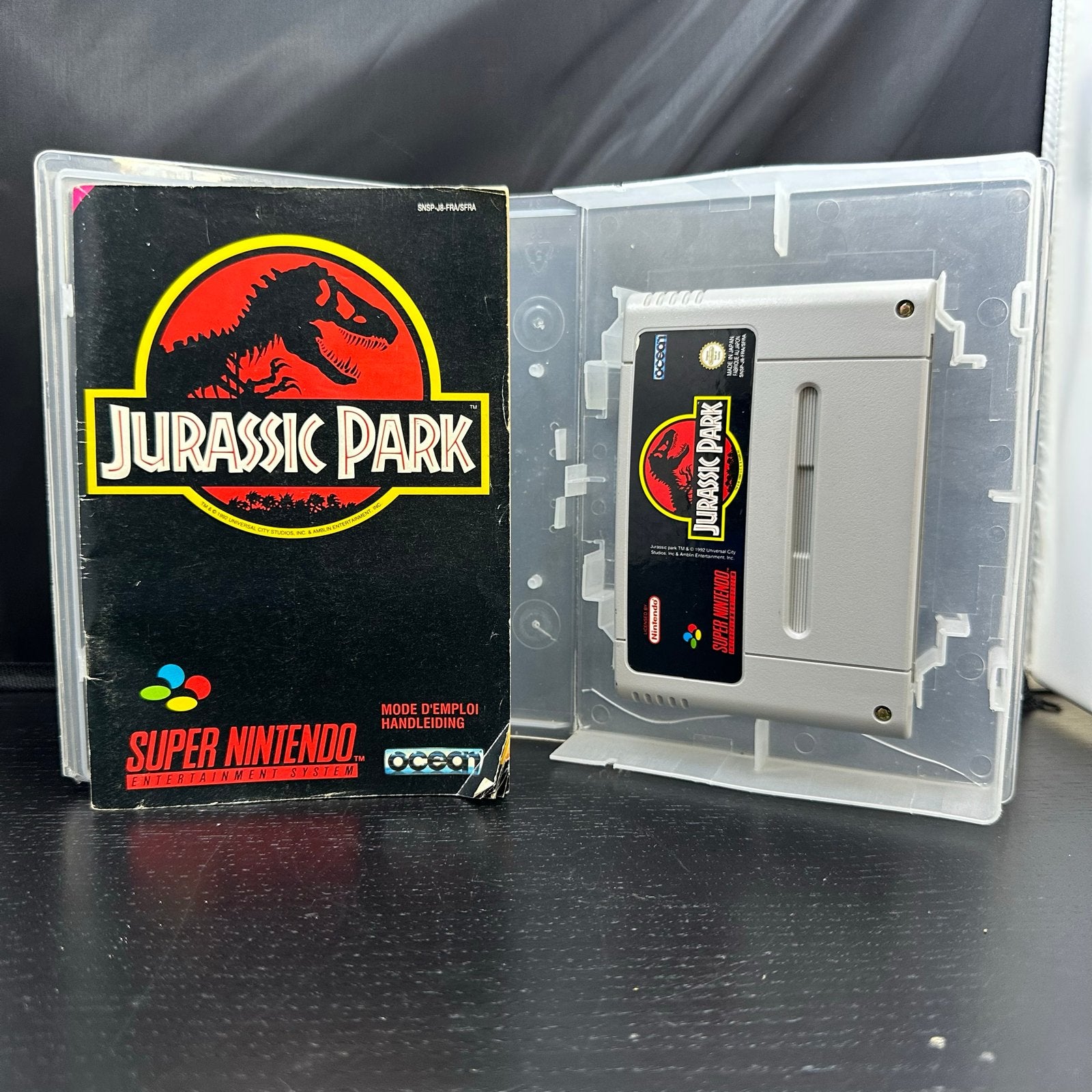 Jurassic Park SNES - Originele cartridge + handleiding (PAL), Gebruikt, A, 1 speler, H