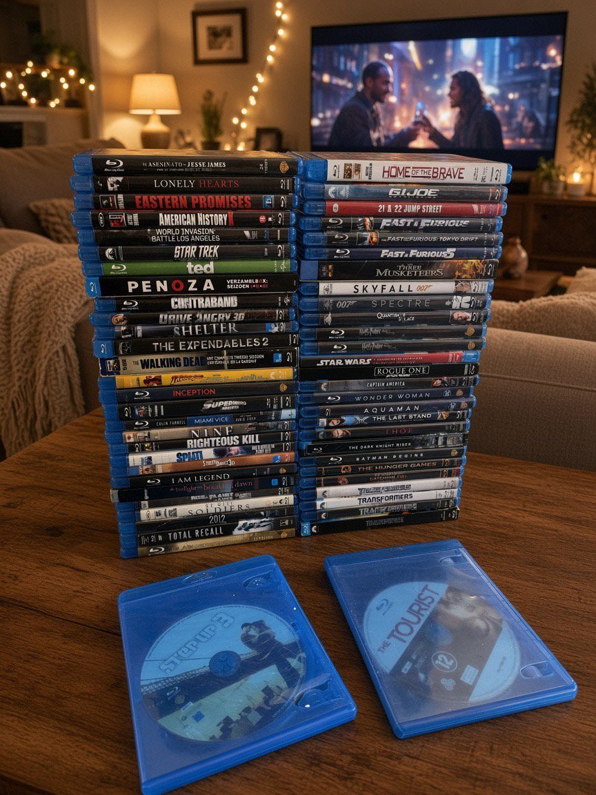 Partij van ongeveer 55 Blu-Ray titels los of als set, Overige typen, Nederlands, Actie, Ophalen of Verzenden