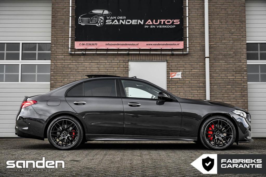 Mercedes C300e AMG|BTW|313pk|Pano|Burmester|Mem.|Digital|HUD, Automaat, Achterwielaandrijving, 1800 kg, Origineel Nederlands