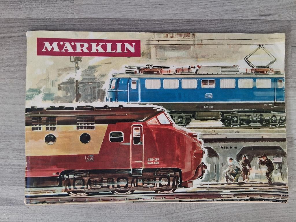 Marklin catalogus 1965-1966, Wisselstroom, Gebruikt, Märklin, Boek, Tijdschrift of Catalogus