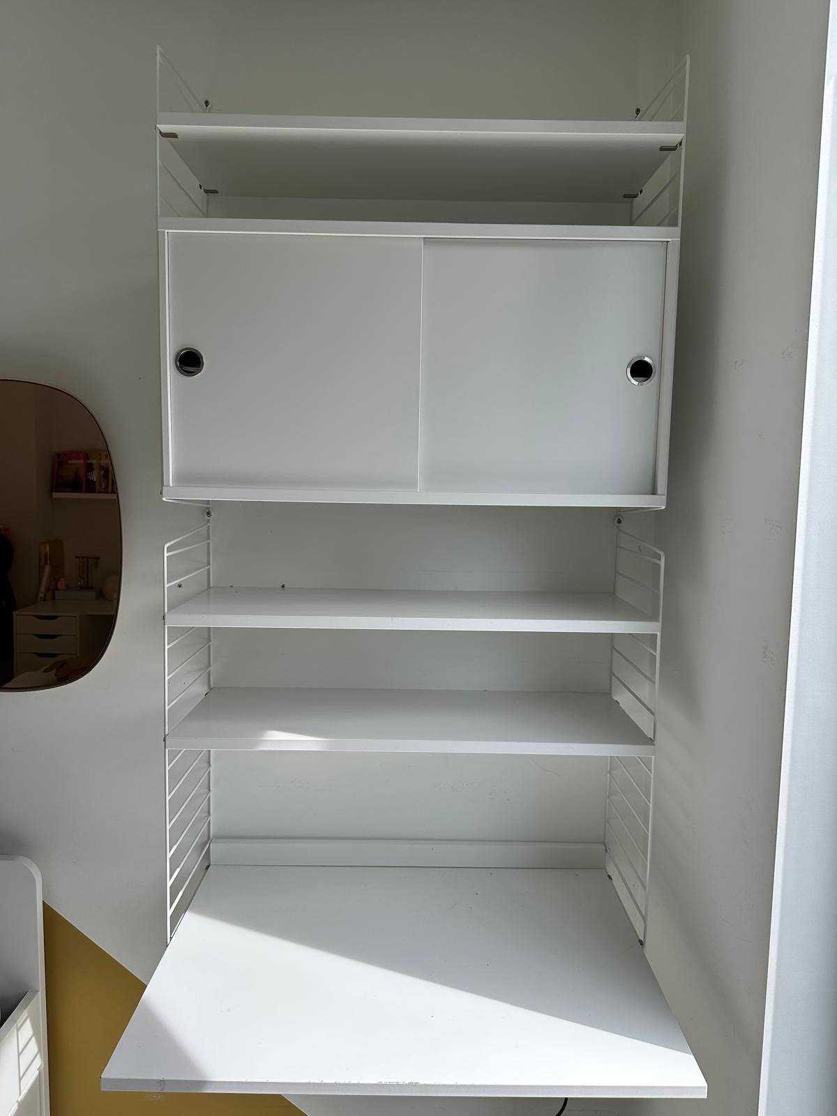 Wit bureau van string furniture, Ophalen, Opbergruimte, Spaanplaat of MDF, Overige merken