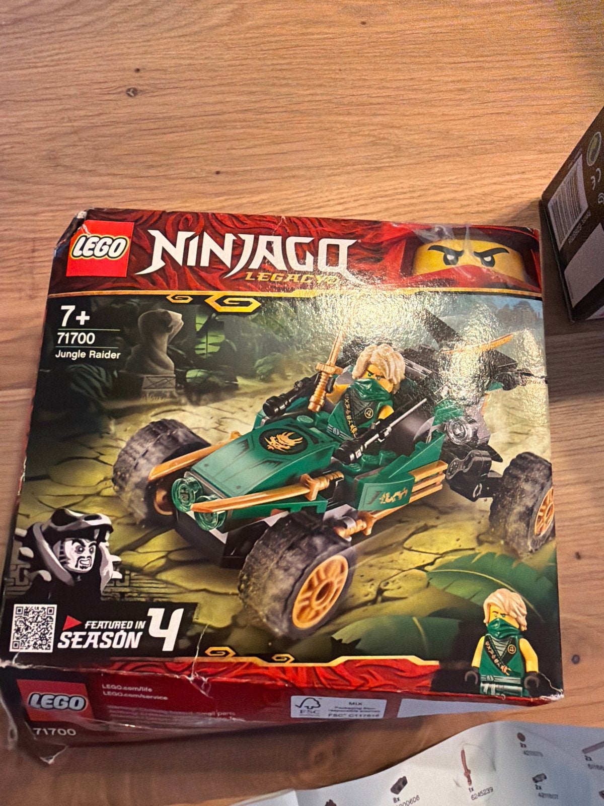 Lego Ninjago 71700 Jungle Raider (doos beschadigd), Gebruikt, Lego, Ophalen of Verzenden, Inclusief doos