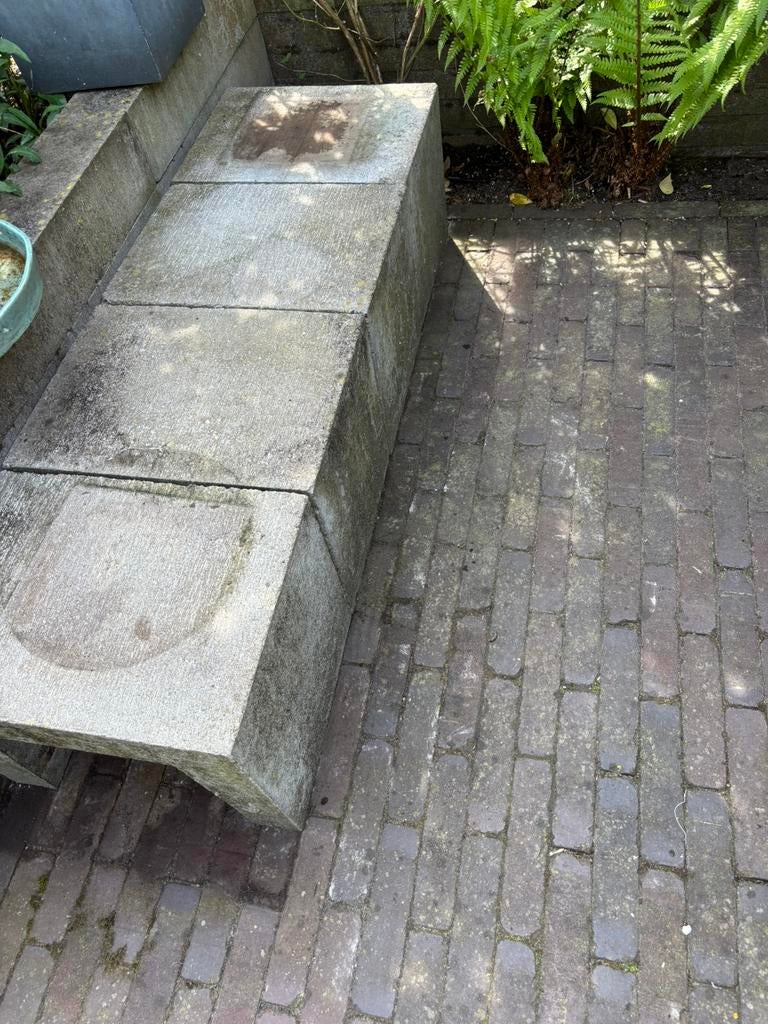 4 betonnen U-elementen voor tuin of terras, Ophalen, Zo goed als nieuw, Overige materialen